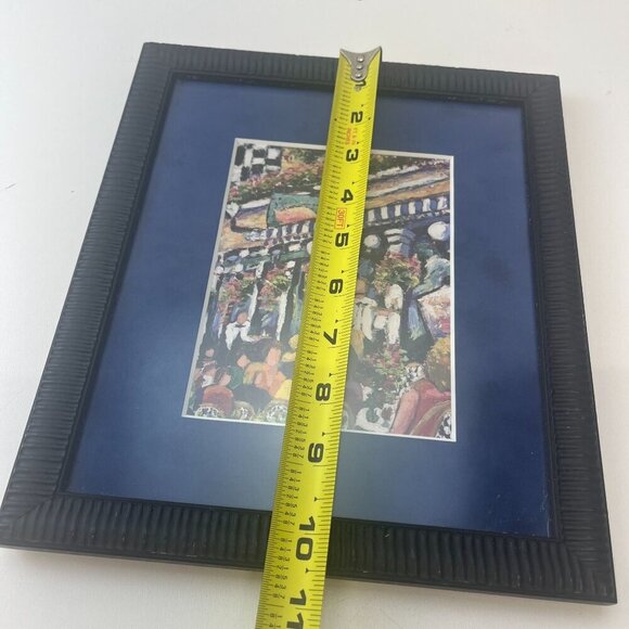 Paris Cafe Abstract Art Deco Framed Lithograph 10.5" x 9" Gallery Wall Framed - Picture 5 of 7